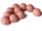 12 18mm Pink Round Wood Beads Loose Wooden Beads Vintage New Old Stock Beads